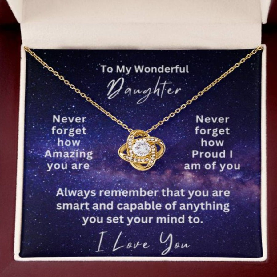 Never forget how Amazing you are. Never forget how Proud I am of you. Always remember that you are smart and capable of anything you set your mind to. I Love You