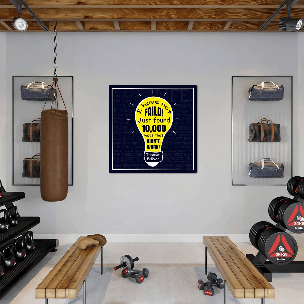 I have Not Faild - High Gloss Metal Prints