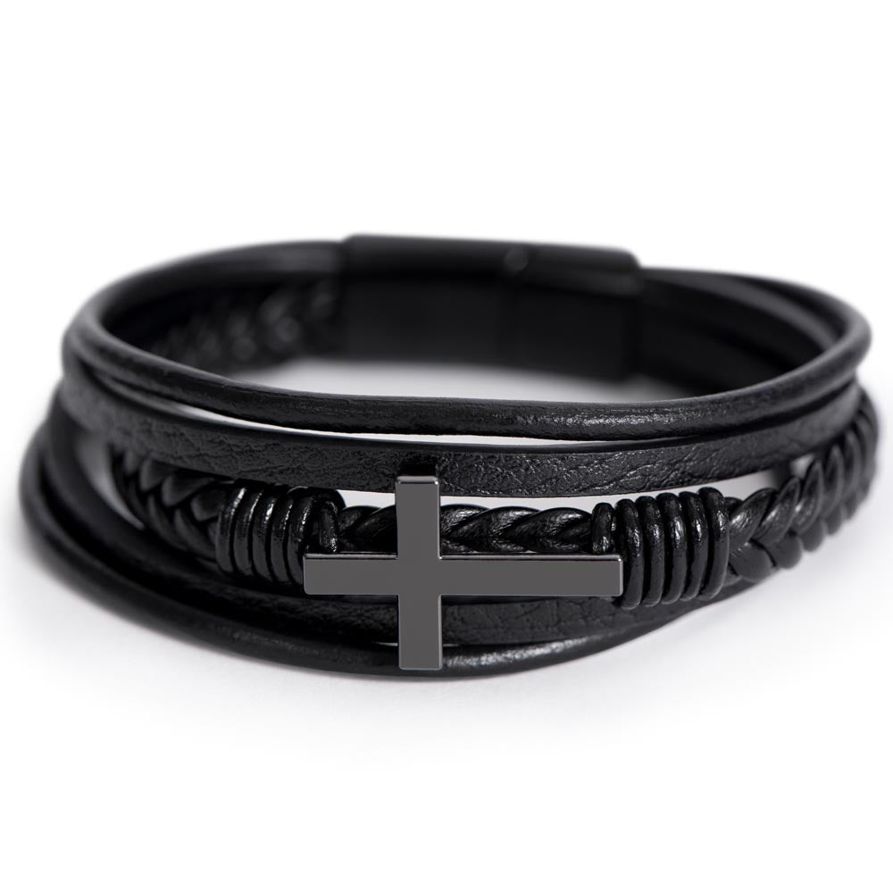 To My Hero - My SON - Cross Bracelet - Honor to My Son