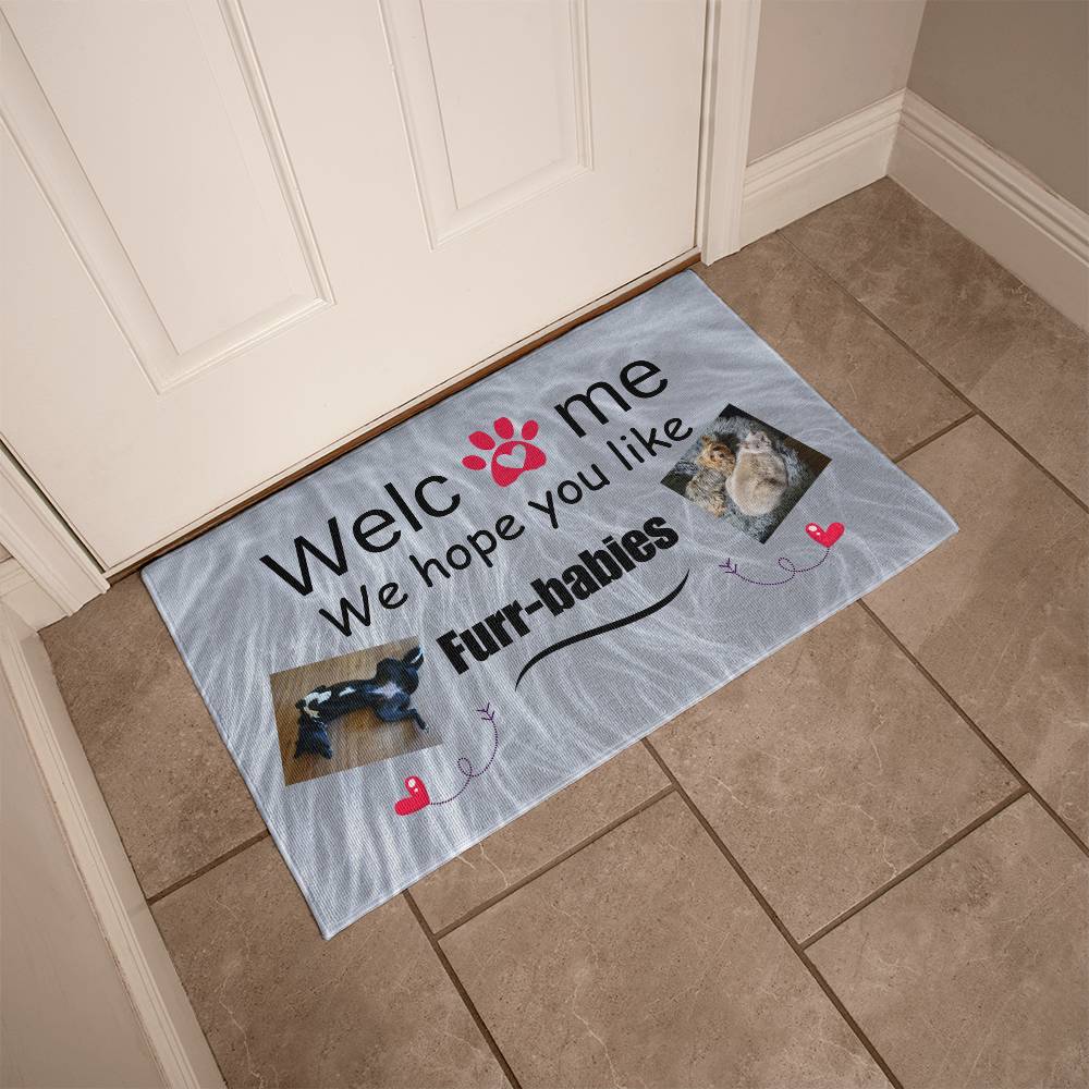 Pet lovers welcome mat -- Make your visitors aware