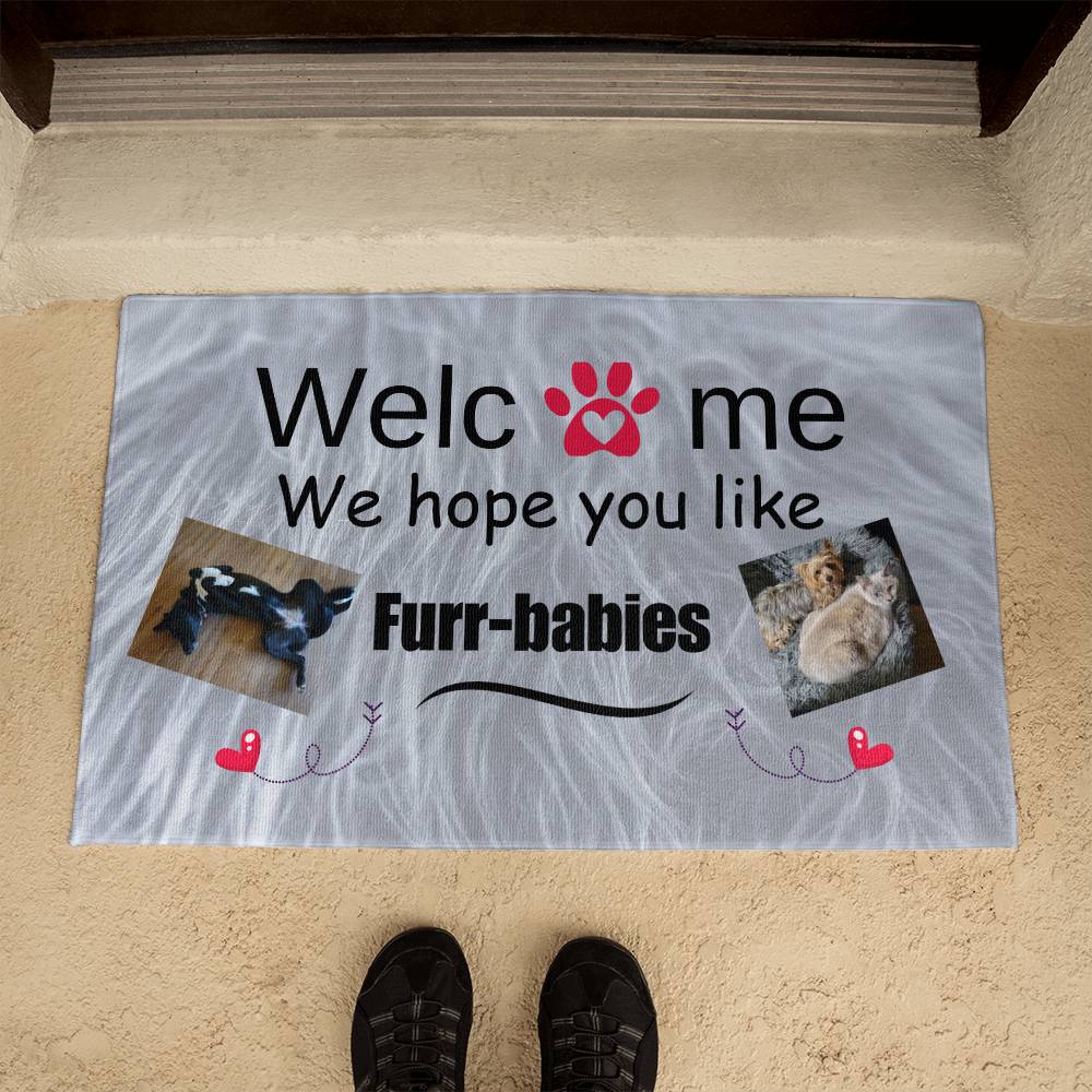 Pet lovers welcome mat -- Make your visitors aware