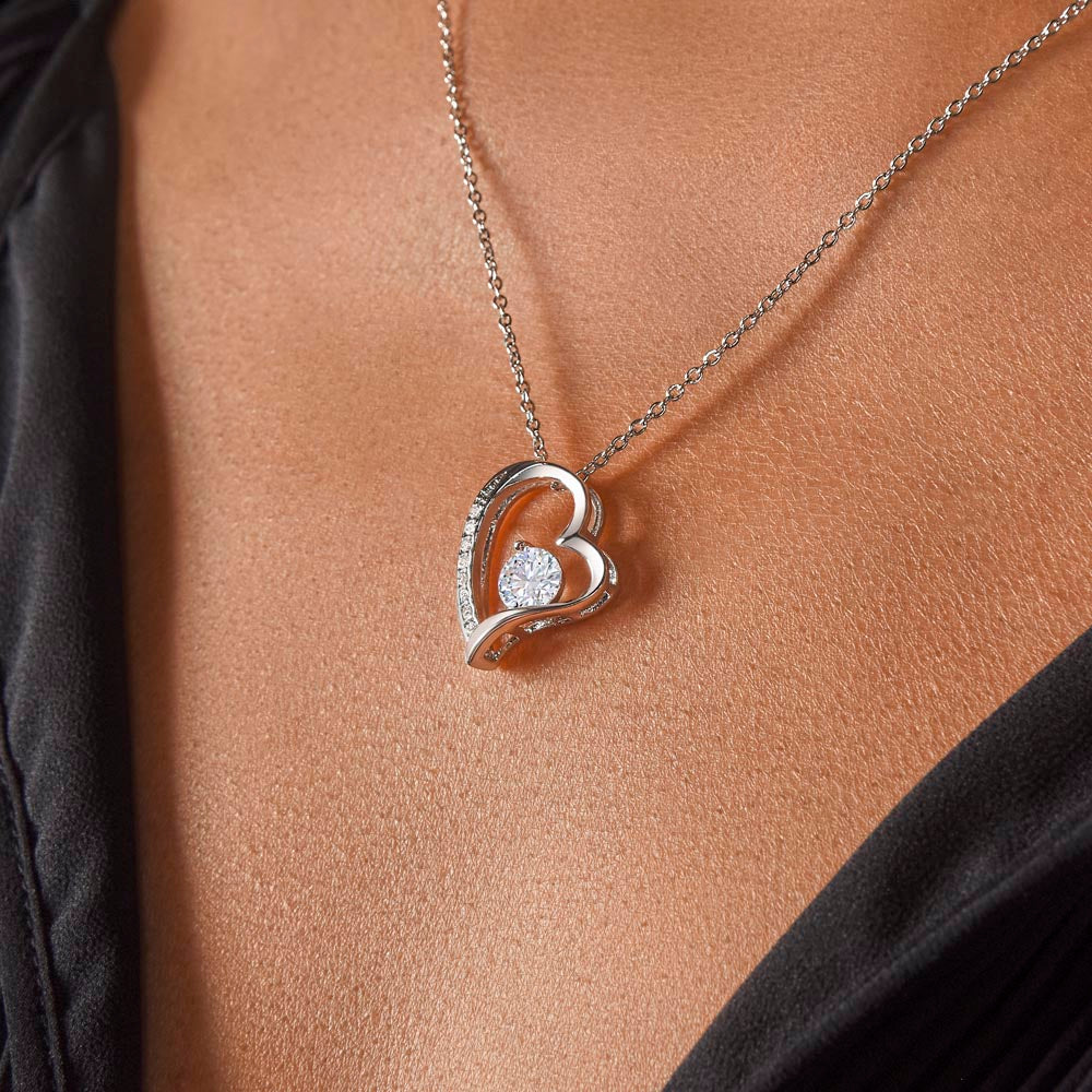 To My Wonderful Daughter - Forever Love Necklace -You are beautiful inside and out