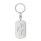 Hey BaeBae - I love you more than a monkey loves bananas - Keychain