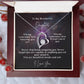 To My Wonderful Daughter - Forever Love Necklace - Beautiful inside and out