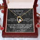 To My Wonderful Daughter - Forever Love Necklace -You are beautiful inside and out