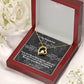 To My Wonderful Daughter - Forever Love Necklace -You are beautiful inside and out