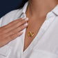 You won my heart when you made my toes curl - Interlocking Hearts Necklace