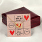 You won my heart when you made my toes curl - Interlocking Hearts Necklace