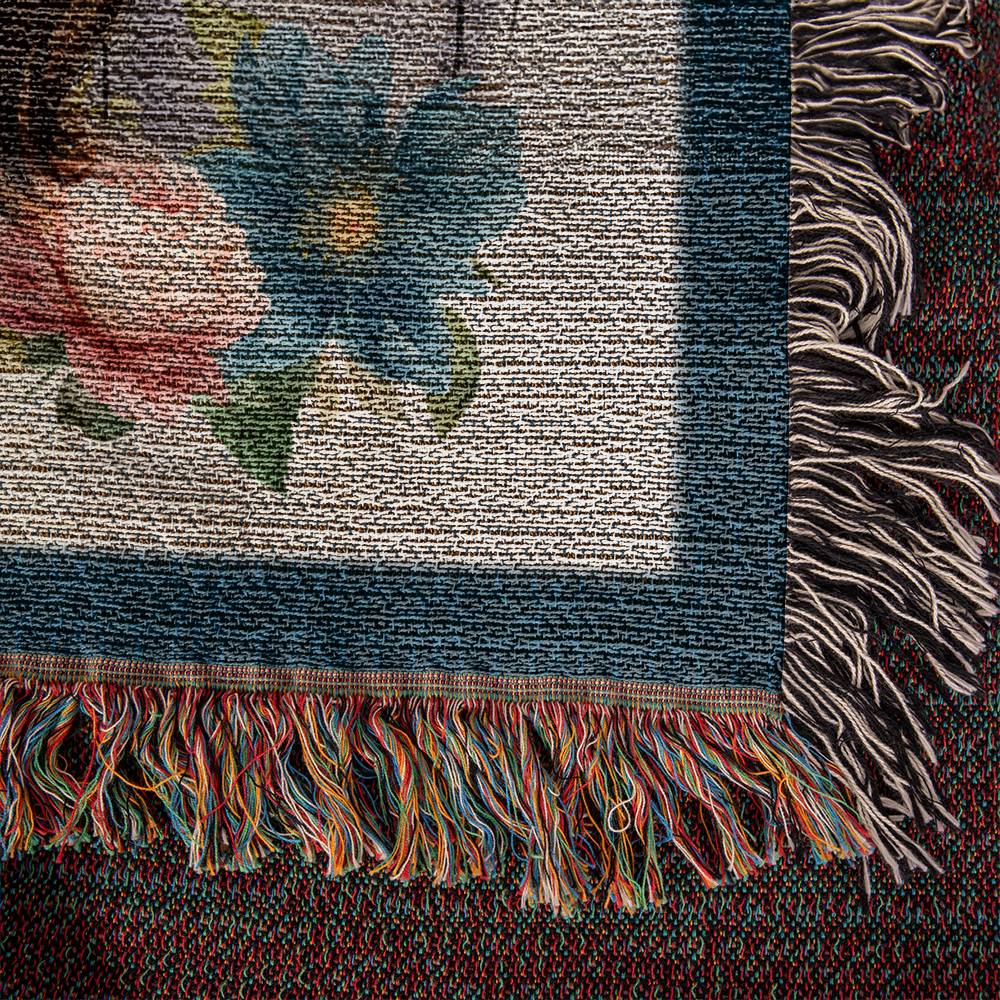 MOM - 60"x 50" Heirloom Woven Blanket - EVERYTHING I AM, YOU HELPED ME TO BE.