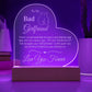 To My Badass Girlfriend - Engraved Acrylic LED Plaque - You brought the MILKSHAKE
