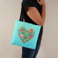 Load image into Gallery viewer, Succulent Heart Classic Tote Bag
