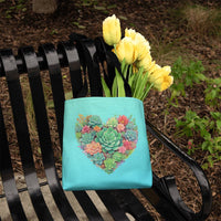 Load image into Gallery viewer, Succulent Heart Classic Tote Bag
