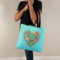 Load image into Gallery viewer, Succulent Heart Classic Tote Bag
