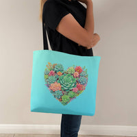 Load image into Gallery viewer, Succulent Heart Classic Tote Bag
