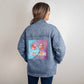 Life is better at the beach oversized Women's denim shirt  - for the cool breeze in the evening!!
