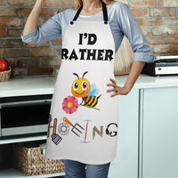 Load image into Gallery viewer, I&#39;D RATHER 🐝 HOEING - FUNNY GARDENING HUMOR APRON
