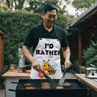 Load image into Gallery viewer, I&#39;D RATHER 🐝 HOEING - FUNNY GARDENING HUMOR APRON
