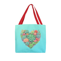 Load image into Gallery viewer, Succulent Heart Classic Tote Bag
