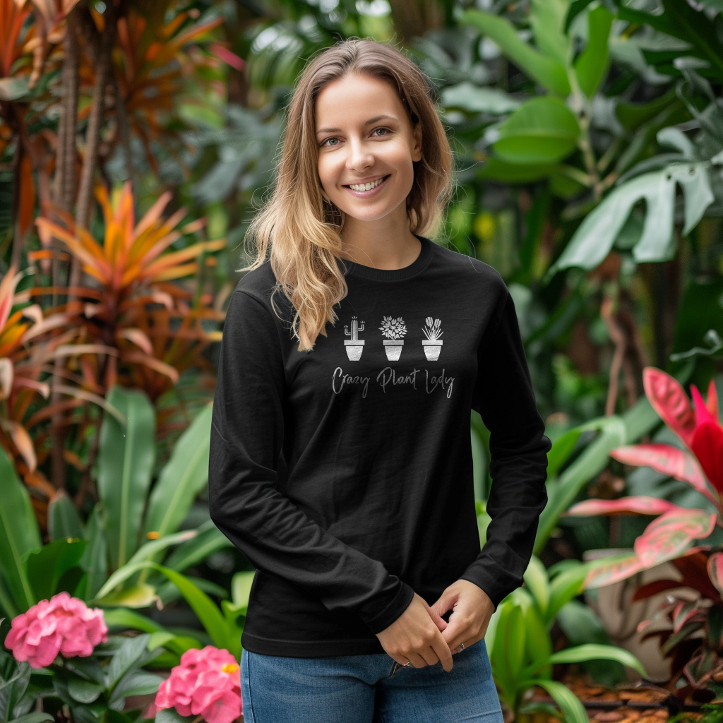 Crazy Plant Lady -  Long Sleeve Unisex Tee