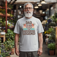 Load image into Gallery viewer, DAD THE MAN THE MYTH THE GARDENING LEGEND UNISEX T-Shirt
