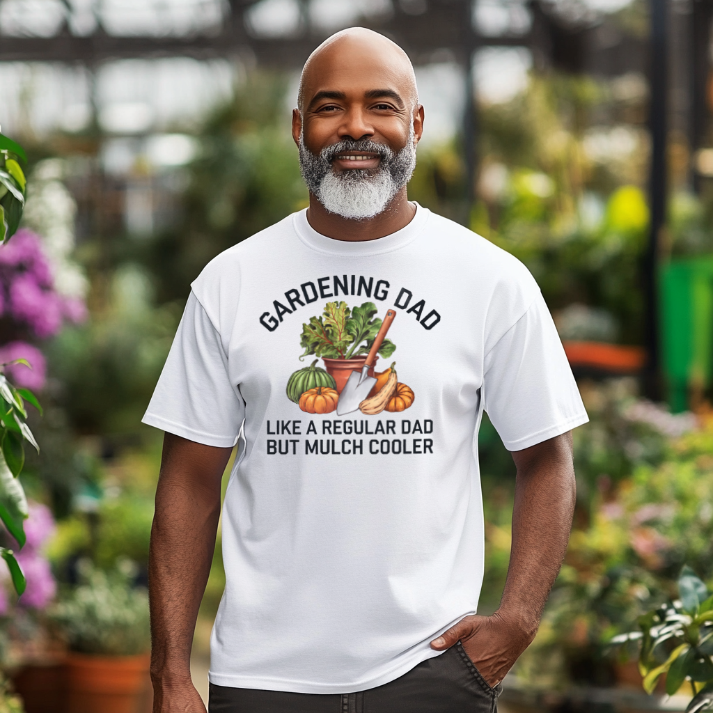 GARDENING DAD - LIKE A REGULAR DAD BUT MULCH COOLER UNISEX T-Shirt