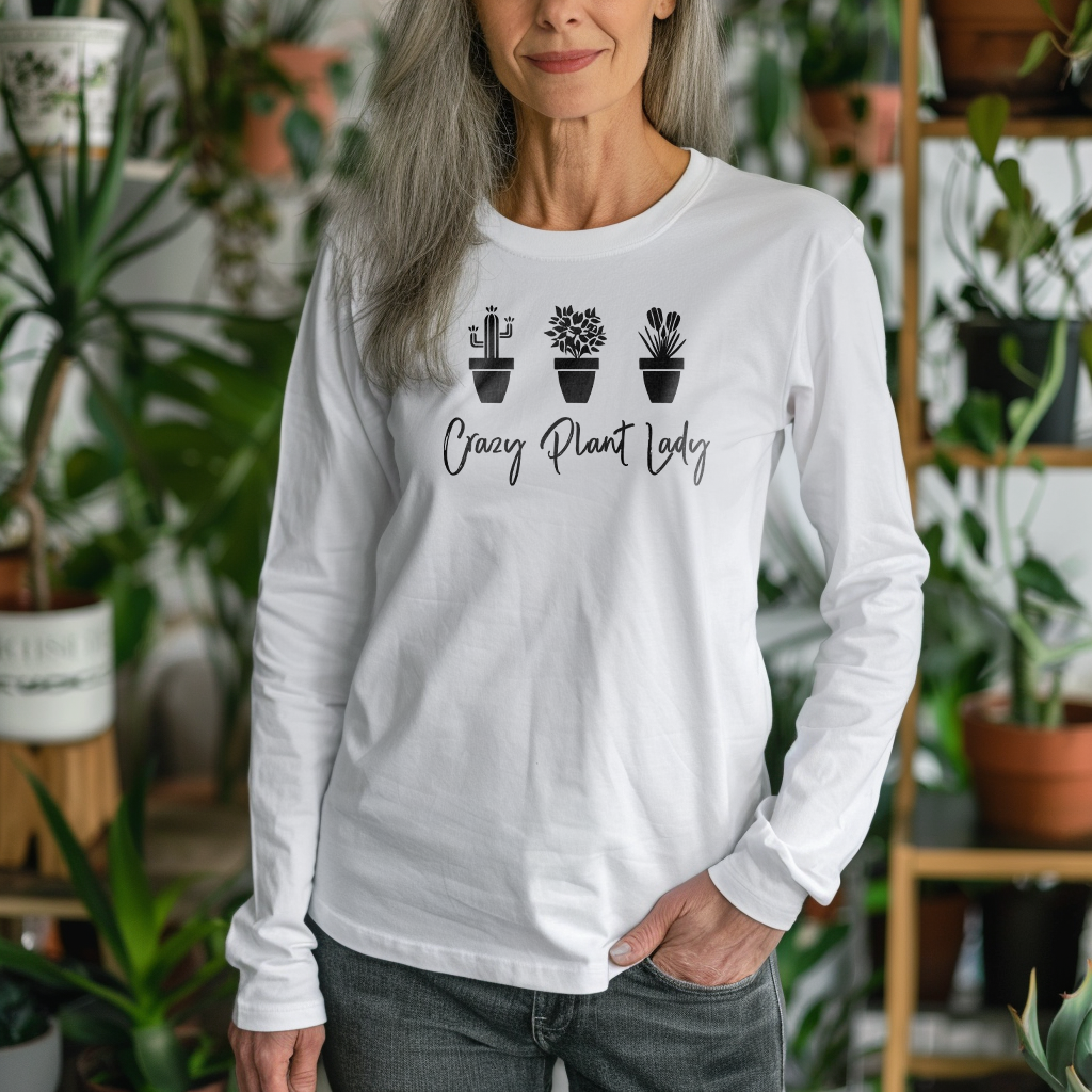 Crazy Plant Lady - Long Sleeve Tee